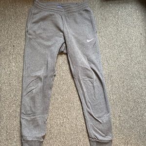 Grey Nike sweatpants